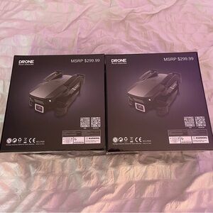 2 Black Drone Avoid Obstacle